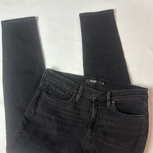 HUDSON Los Angeles Women's Barbara Super Skinny Black Stretch Denim Jeans Sz 28